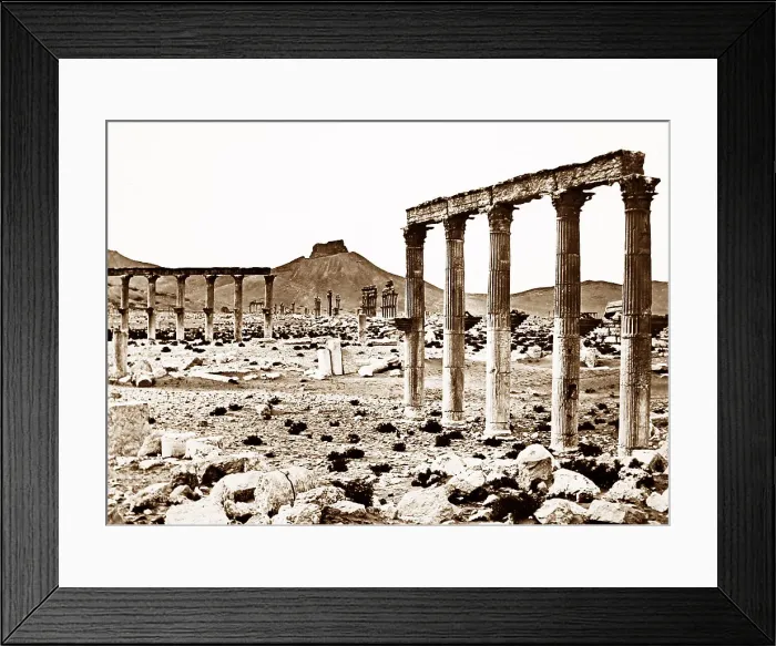 Framed Print : Palmyra Temple site, Syria, Victorian period Framed Print : Palmyra Temple site, Syria, Victorian period