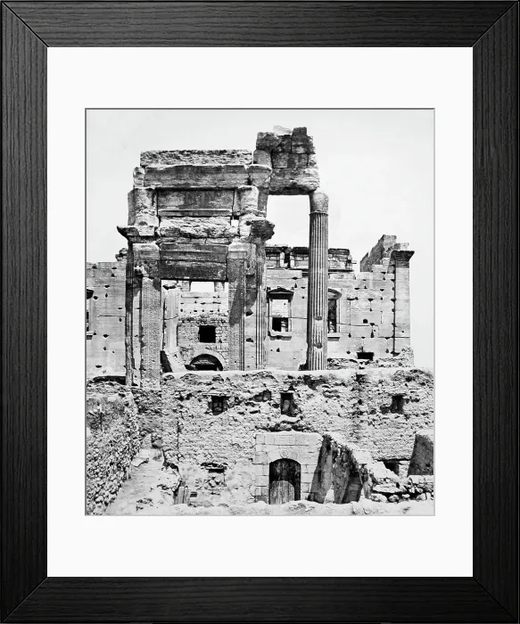 Framed Print : Palmyra Temple site, Syria, Victorian period Framed Print : Palmyra Temple site, Syria, Victorian period