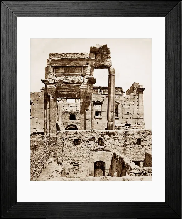 Framed Print : Palmyra Temple site, Syria, Victorian period Framed Print : Palmyra Temple site, Syria, Victorian period