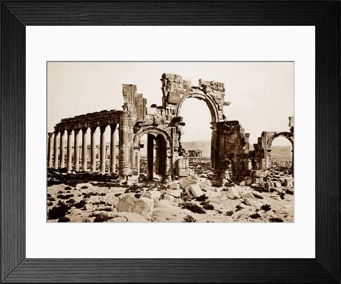 Framed Print : Palmyra Temple site, Syria, Victorian period Framed Print : Palmyra Temple site, Syria, Victorian period