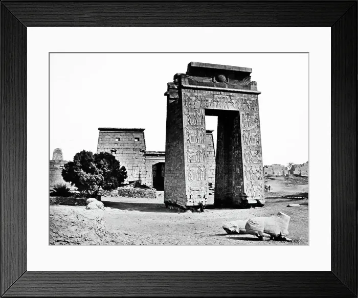 Framed Print : Karnak Temple complex, Luxor, Egypt, Victorian period Framed Print : Karnak Temple complex, Luxor, Egypt, Victorian period