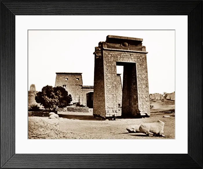 Framed Print : Karnak Temple complex, Luxor, Egypt, Victorian period Framed Print : Karnak Temple complex, Luxor, Egypt, Victorian period