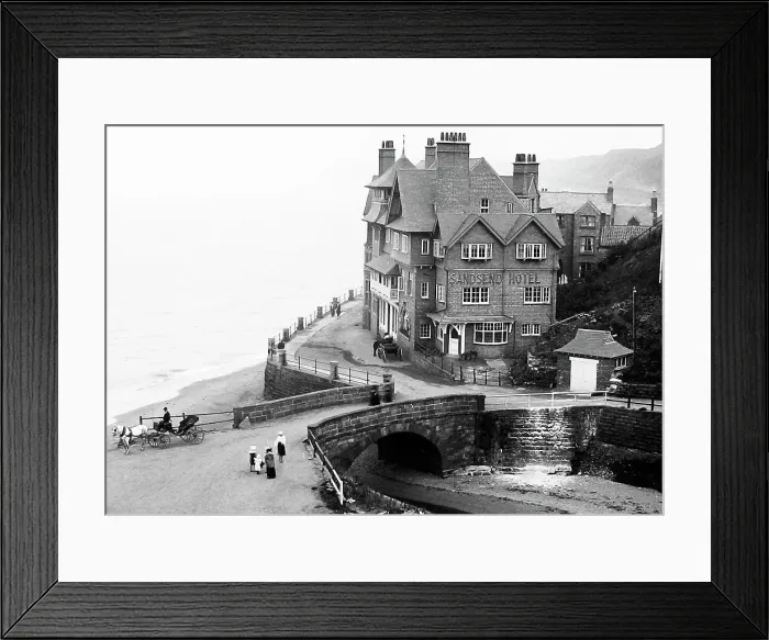 Framed Print : Sandsend near Whitby, Victorian period Framed Print : Sandsend near Whitby, Victorian period