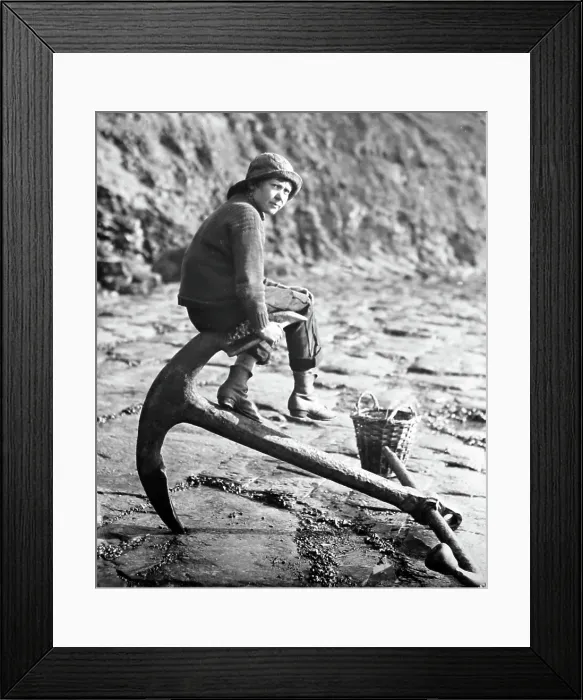 Framed Print : Portrait of a boy fisherman, Whitby, Victorian period Framed Print : Portrait of a boy fisherman, Whitby, Victorian period