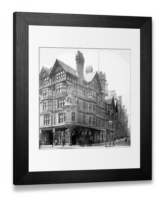 Framed Print : King Street, Nottingham, early 1900s Framed Print : King Street, Nottingham, early 1900s
