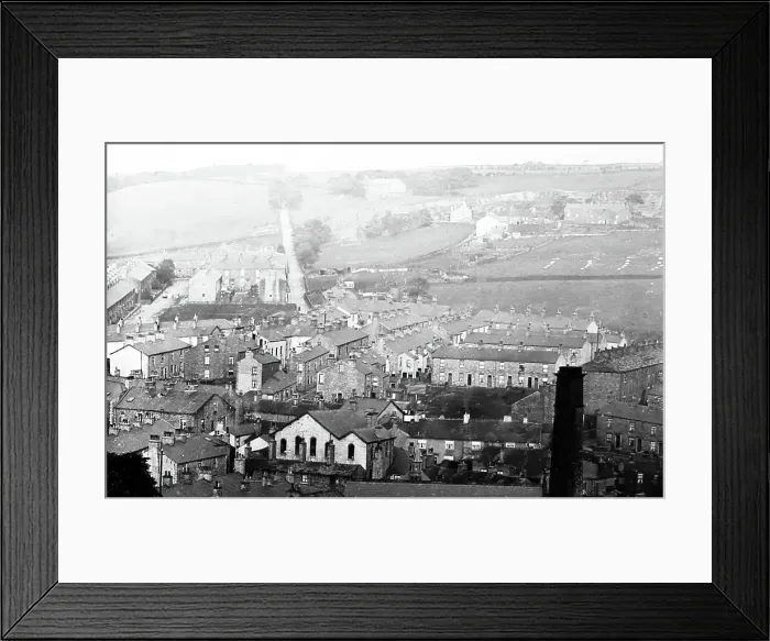 Framed Print : Crawshawbooth looking East, early 1900s Framed Print : Crawshawbooth looking East, early 1900s