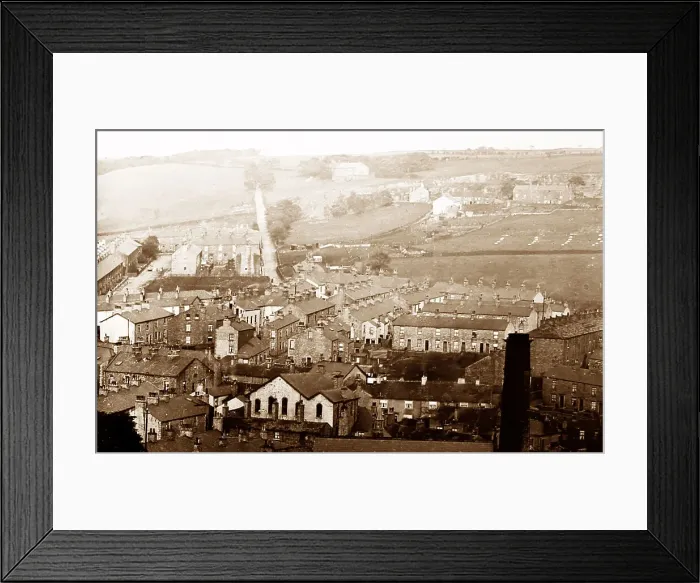 Framed Print : Crawshawbooth looking East, early 1900s Framed Print : Crawshawbooth looking East, early 1900s