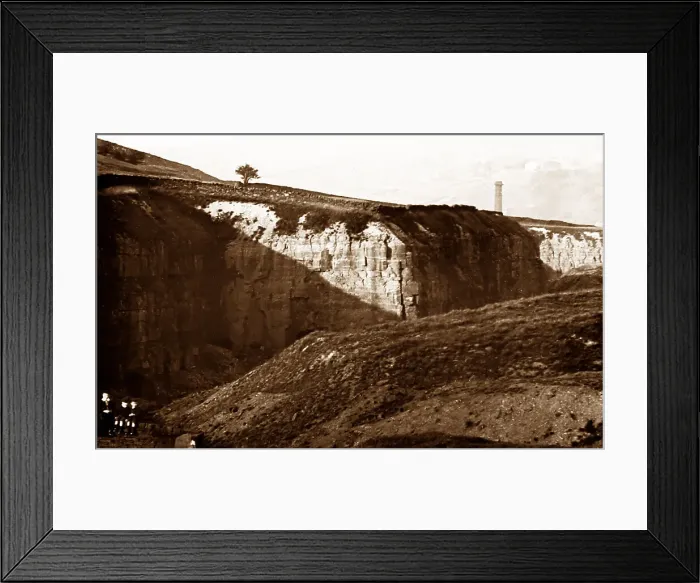 Framed Print : Pinner Quarry, Crawshawbooth, early 1900s Framed Print : Pinner Quarry, Crawshawbooth, early 1900s