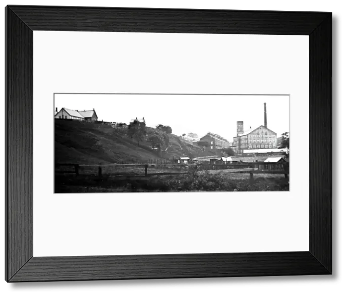 Framed Print : Stone Holme Mill, Crawshawbooth, early 1900s Framed Print : Stone Holme Mill, Crawshawbooth, early 1900s