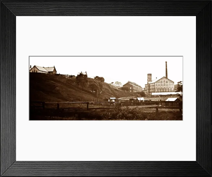 Framed Print : Stone Holme Mill, Crawshawbooth, early 1900s Framed Print : Stone Holme Mill, Crawshawbooth, early 1900s