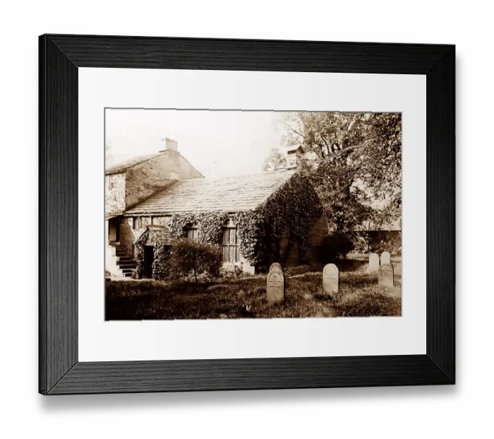 Framed Print : Friends Meeting House, Crawshawbooth, early 1900s Framed Print : Friends Meeting House, Crawshawbooth, early 1900s