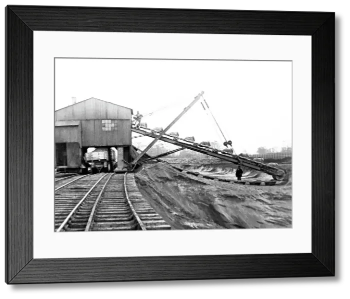 Framed Print : Excavator at Latchford, Manchester Ship Canal Framed Print : Excavator at Latchford, Manchester Ship Canal