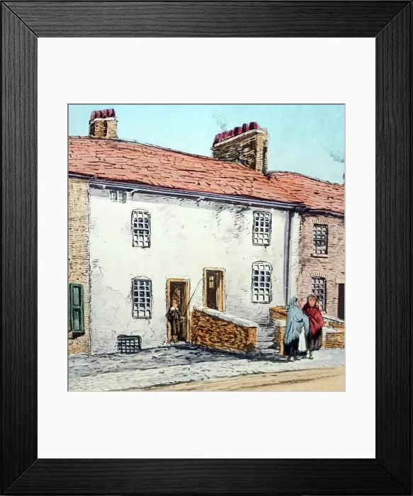 Framed Print : Illustration of the house where Joseph Livesey was born Framed Print : Illustration of the house where Joseph Livesey was born