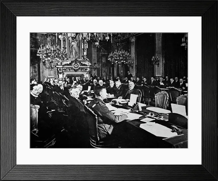 Framed Print : Allies Trade Conference, probably 1919 or 1920 Framed Print : Allies Trade Conference, probably 1919 or 1920