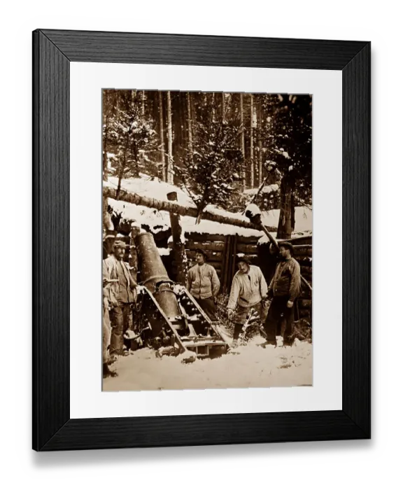 Framed Print : French soldiers firing mortar in the Vosges during WW1 Framed Print : French soldiers firing mortar in the Vosges during WW1