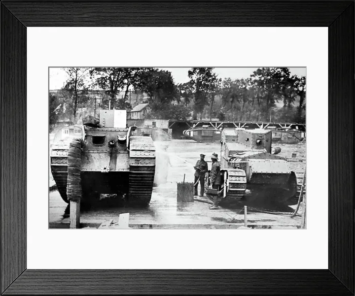 Framed Print : British tanks during WW1 Framed Print : British tanks during WW1