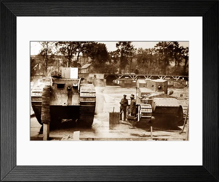 Framed Print : British tanks during WW1 Framed Print : British tanks during WW1