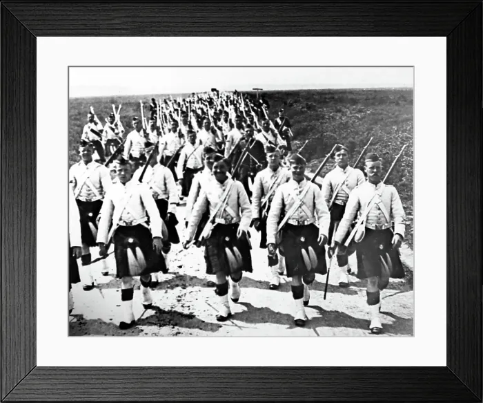 Framed Print : Cameron Highlanders during WW1 Framed Print : Cameron Highlanders during WW1