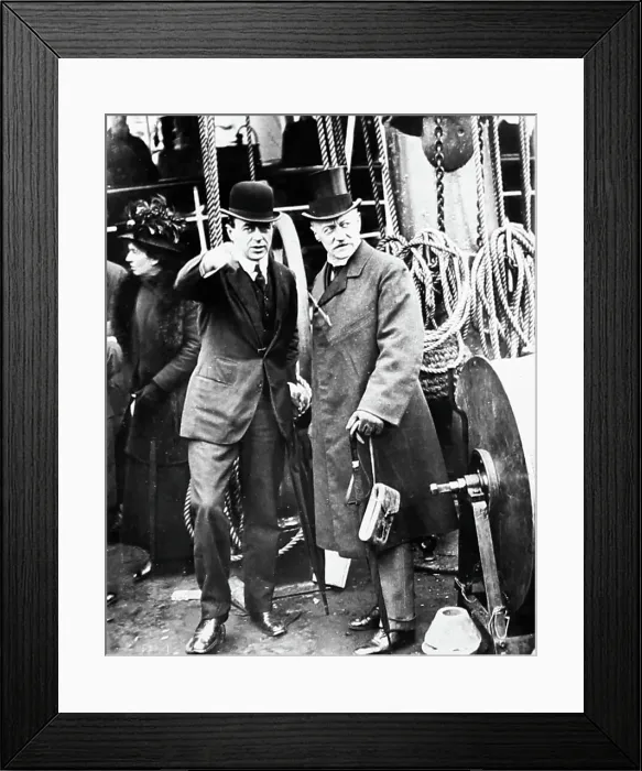 Framed Print : Captain Scott and the Earl of Altamont on the Terra Nova Framed Print : Captain Scott and the Earl of Altamont on the Terra Nova
