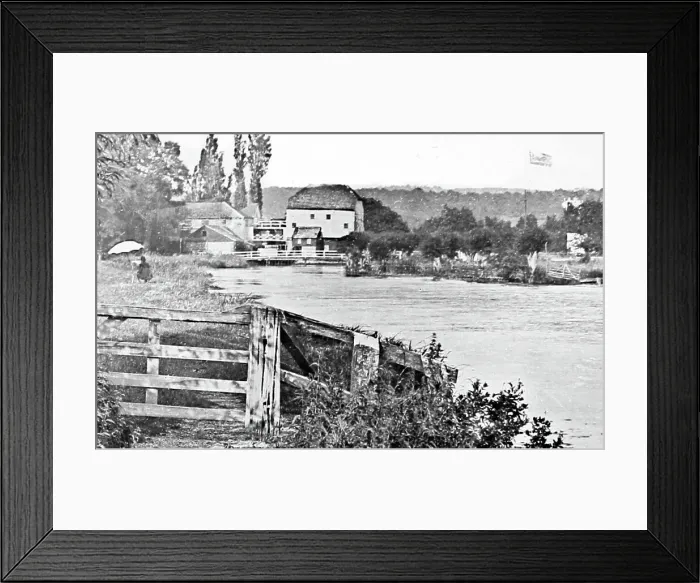 Framed Print : Shiplake Mill, Victorian period Framed Print : Shiplake Mill, Victorian period