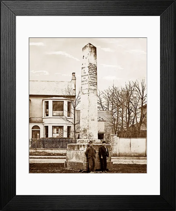 Framed Print : Battle of Barnet Memorial, Monken Hadley, early 1900s Framed Print : Battle of Barnet Memorial, Monken Hadley, early 1900s