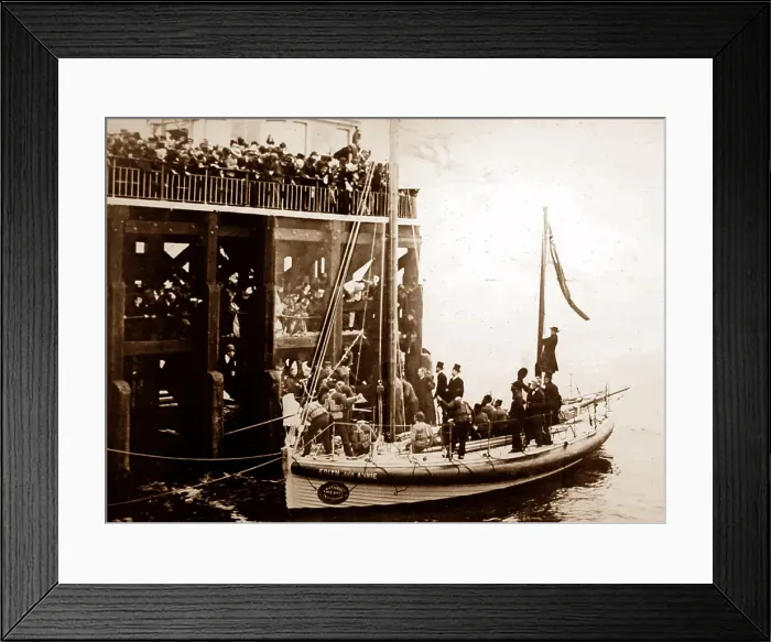 Framed Print : The Edith and Annie lifeboat, Southport, Victorian period Framed Print : The Edith and Annie lifeboat, Southport, Victorian period
