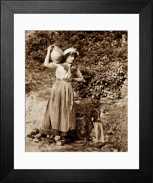 Framed Print : Rural idyll, England, Victorian period Framed Print : Rural idyll, England, Victorian period