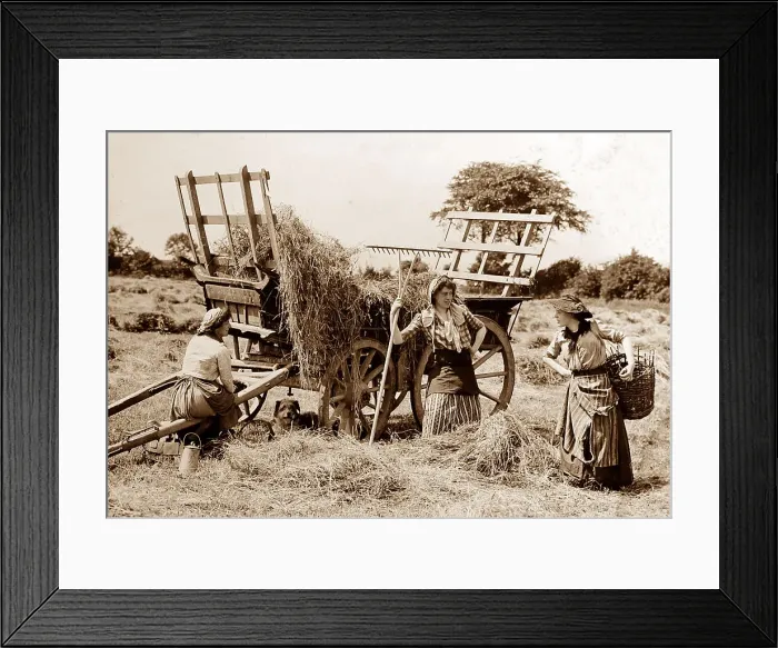 Framed Print : Rural idyll, England, Victorian period Framed Print : Rural idyll, England, Victorian period