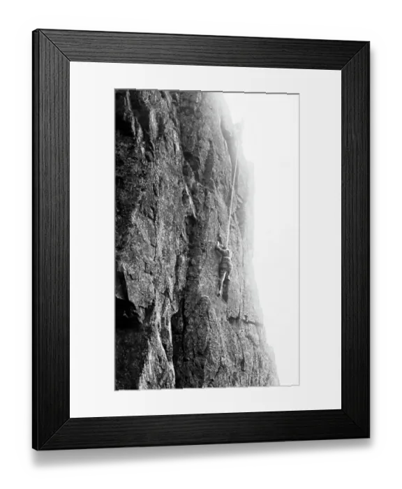 Framed Print : Climbing Great Gable in the Lake District, Victorian period Framed Print : Climbing Great Gable in the Lake District, Victorian period