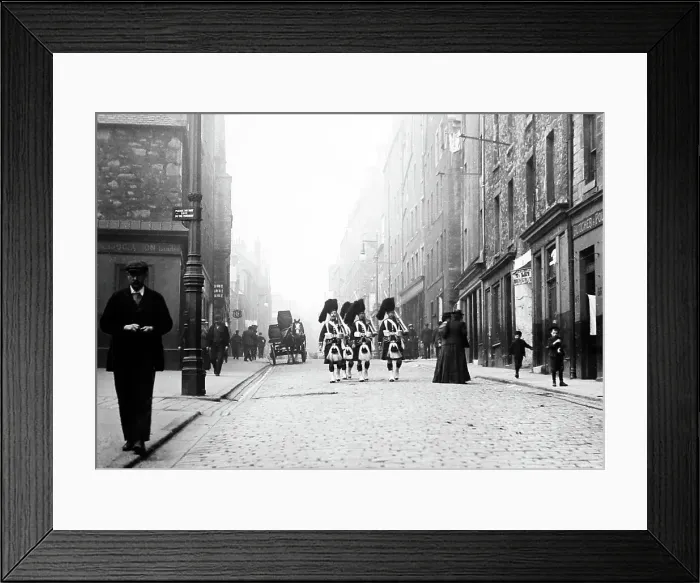 Framed Print : Canongate, Edinburgh, Victorian period Framed Print : Canongate, Edinburgh, Victorian period