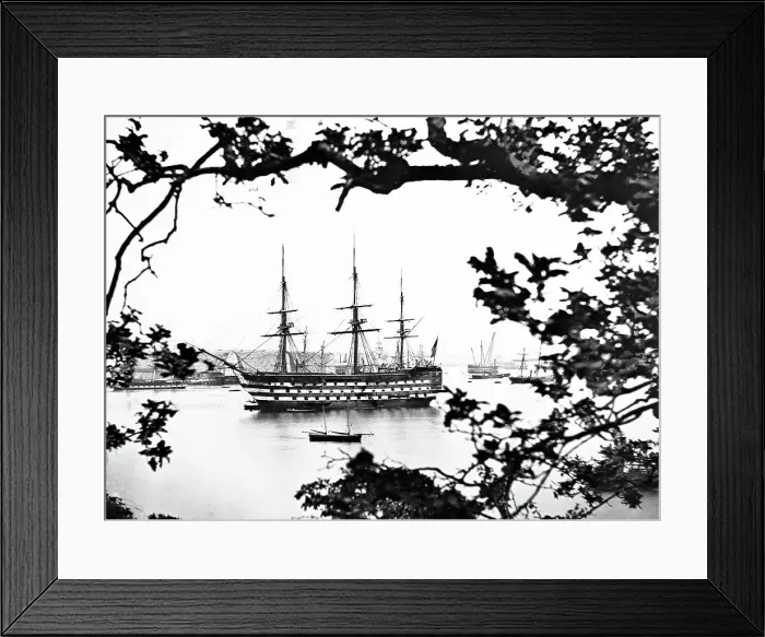 Framed Print : HMS Impregnable - a 98-gun second-rate ship of the line of the Royal Navy Framed Print : HMS Impregnable - a 98-gun second-rate ship of the line of the Royal Navy