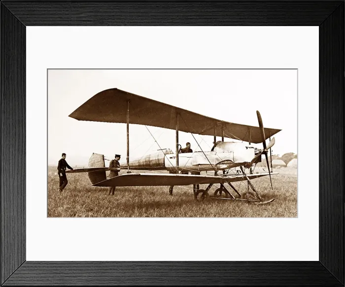 Framed Print : An early British military aeroplane, early 1900s Framed Print : An early British military aeroplane, early 1900s