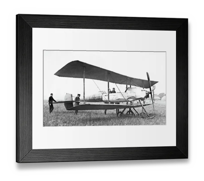 Framed Print : An early British military aeroplane, early 1900s Framed Print : An early British military aeroplane, early 1900s