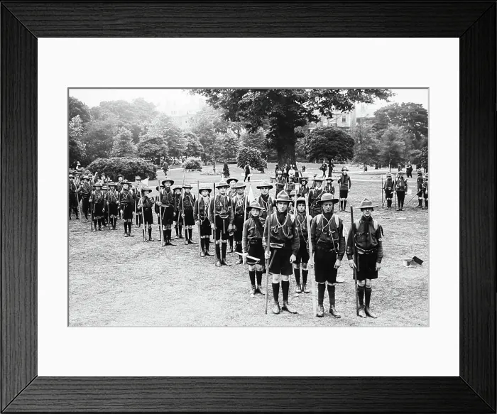 Framed Print : Boy Scouts, early 1900s Framed Print : Boy Scouts, early 1900s