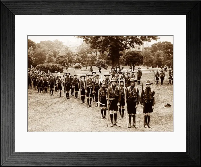 Framed Print : Boy Scouts, early 1900s Framed Print : Boy Scouts, early 1900s