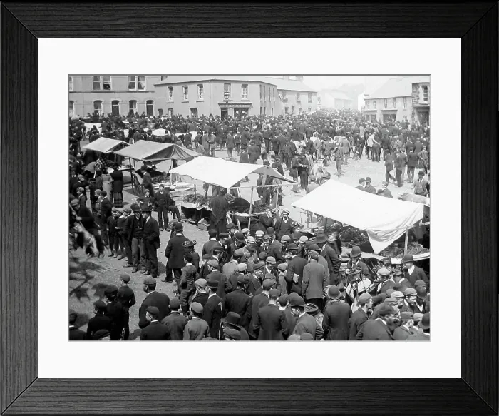 Framed Print : May Fair, Ballyclare, Ireland in 1883 Framed Print : May Fair, Ballyclare, Ireland in 1883