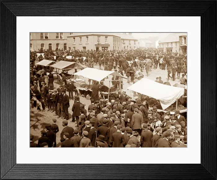 Framed Print : May Fair, Ballyclare, Ireland in 1883 Framed Print : May Fair, Ballyclare, Ireland in 1883
