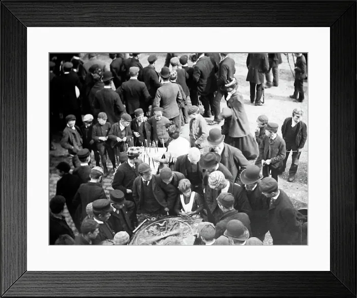 Framed Print : May Fair, Ballyclare, Ireland in 1883 Framed Print : May Fair, Ballyclare, Ireland in 1883