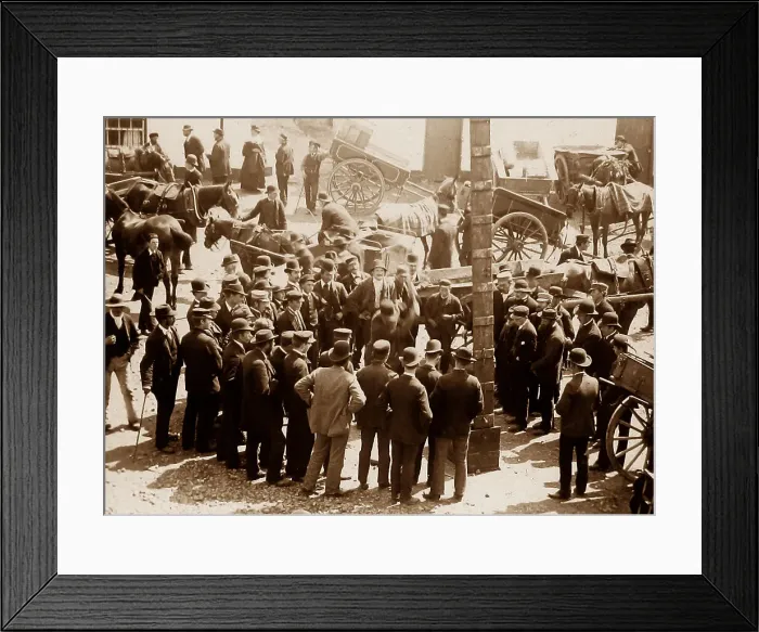 Framed Print : May Fair, Ballyclare, Ireland in 1883 Framed Print : May Fair, Ballyclare, Ireland in 1883