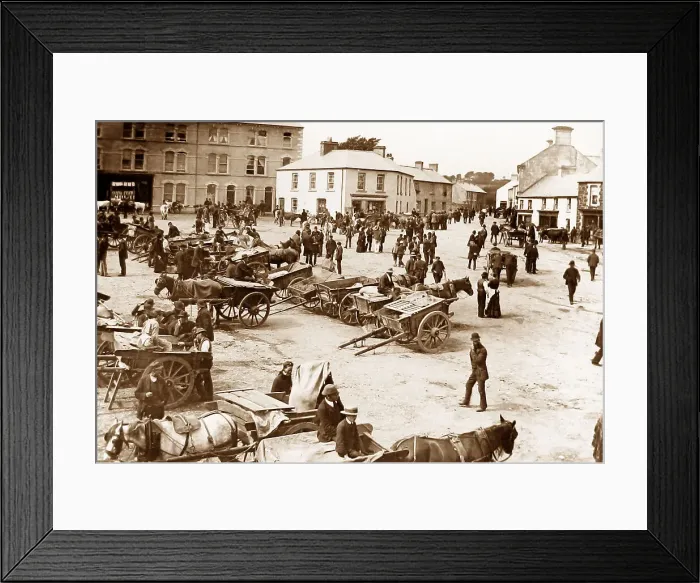 Framed Print : May Fair, Ballyclare, Ireland in 1883 Framed Print : May Fair, Ballyclare, Ireland in 1883