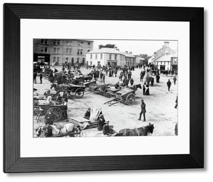 Framed Print : May Fair, Ballyclare, Ireland in 1883 Framed Print : May Fair, Ballyclare, Ireland in 1883