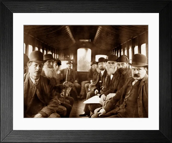 Framed Print : Railway carriage, Ballyclare, Ireland in 1883 Framed Print : Railway carriage, Ballyclare, Ireland in 1883