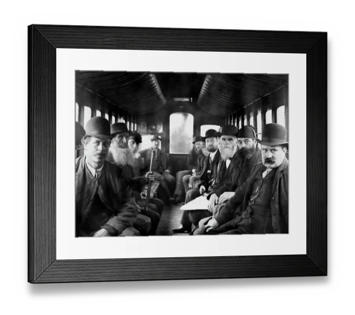 Framed Print : Railway carriage, Ballyclare, Ireland in 1883