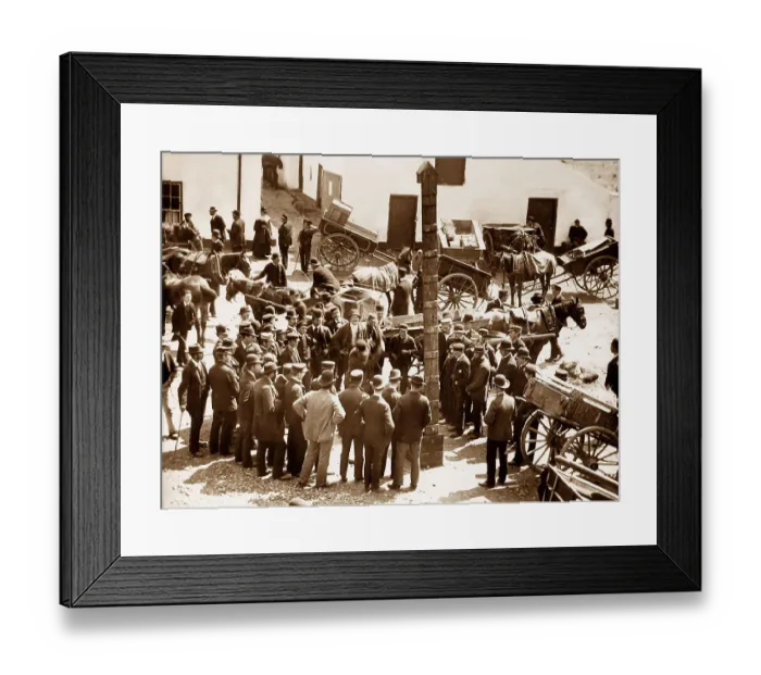 Framed Print : May Fair, Ballyclare, Ireland in 1883 Framed Print : May Fair, Ballyclare, Ireland in 1883