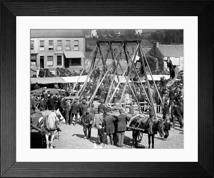 Framed Print : May Fair, Ballyclare, Ireland in 1883 Framed Print : May Fair, Ballyclare, Ireland in 1883