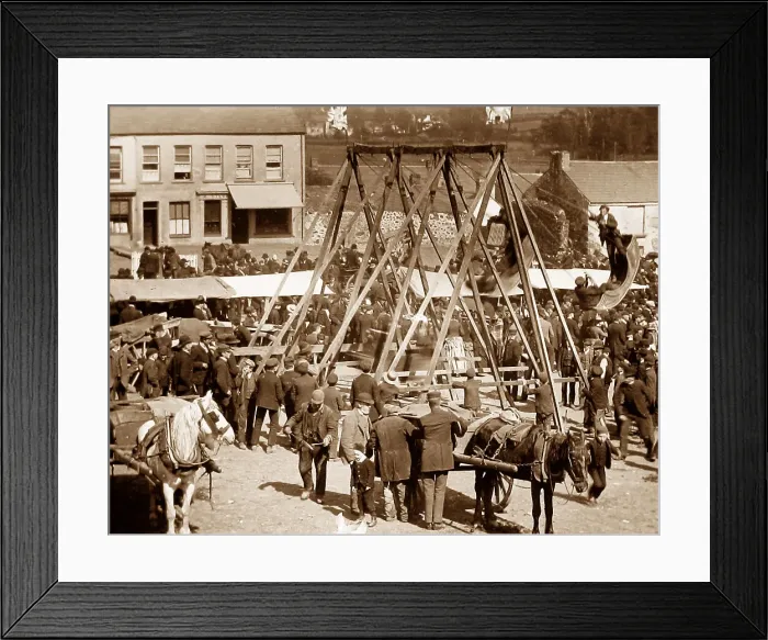 Framed Print : May Fair, Ballyclare, Ireland in 1883 Framed Print : May Fair, Ballyclare, Ireland in 1883