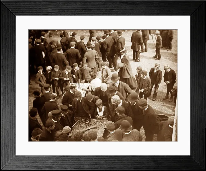 Framed Print : May Fair, Ballyclare, Ireland in 1883 Framed Print : May Fair, Ballyclare, Ireland in 1883