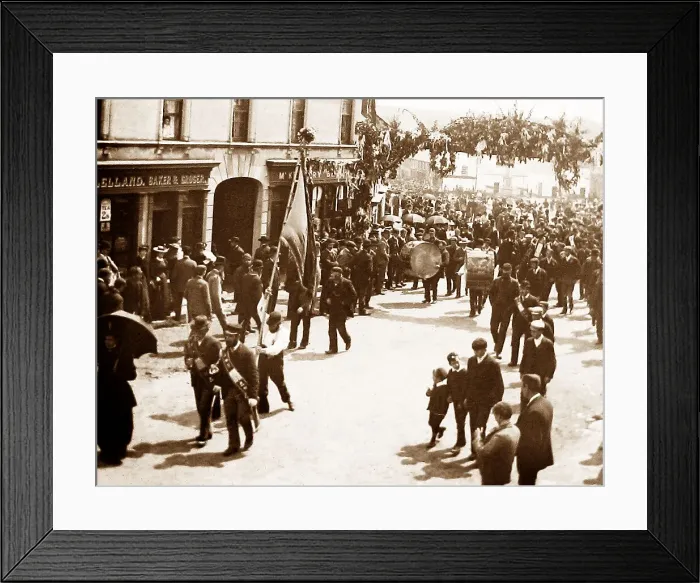 Framed Print : May Fair, Ballyclare, Ireland in 1883 Framed Print : May Fair, Ballyclare, Ireland in 1883
