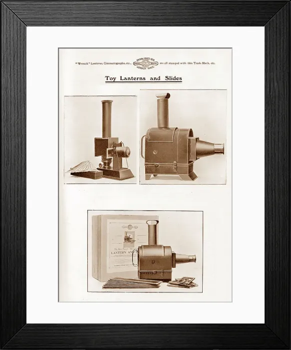 Framed Print : Wrench toy magic lantern slide projector Framed Print : Wrench toy magic lantern slide projector