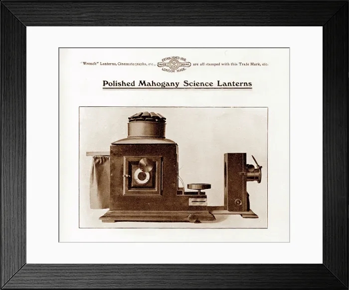 Framed Print : Wrench scientific magic lantern projector Framed Print : Wrench scientific magic lantern projector